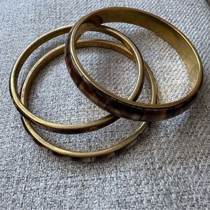 Golden and Brown Bangle Set